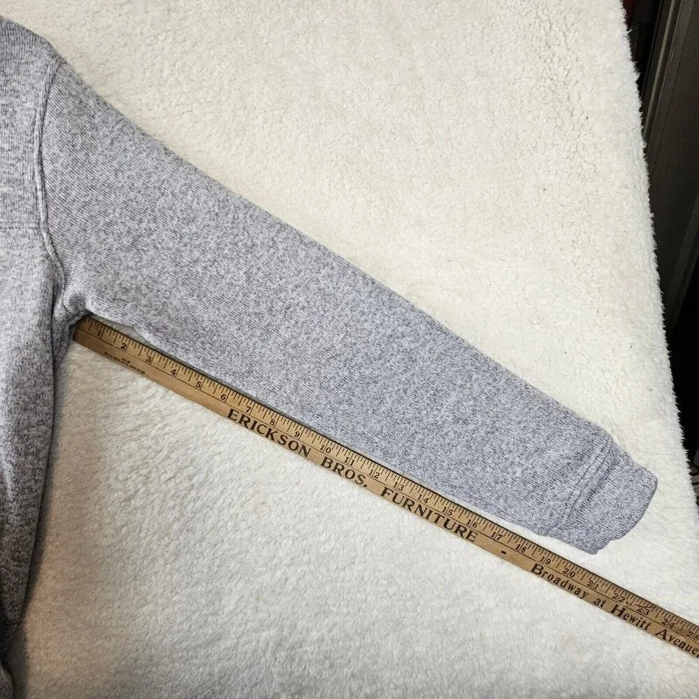 Eddie Bauer Pullover Mens Medium Radiator Fleece Mock Sweater Gray Snap Outdoors